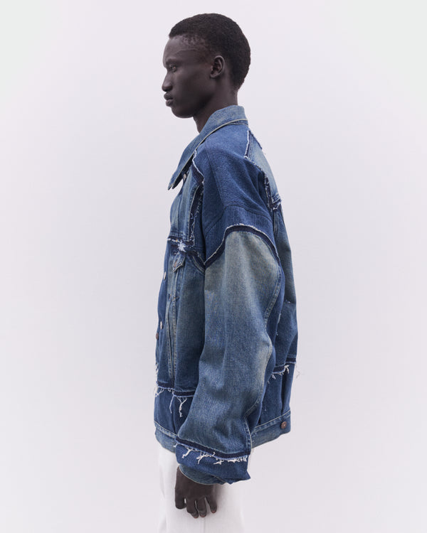 Junya Watanabe MAN - Levi's Men's Oversized Denim Jacket - (Indigo)