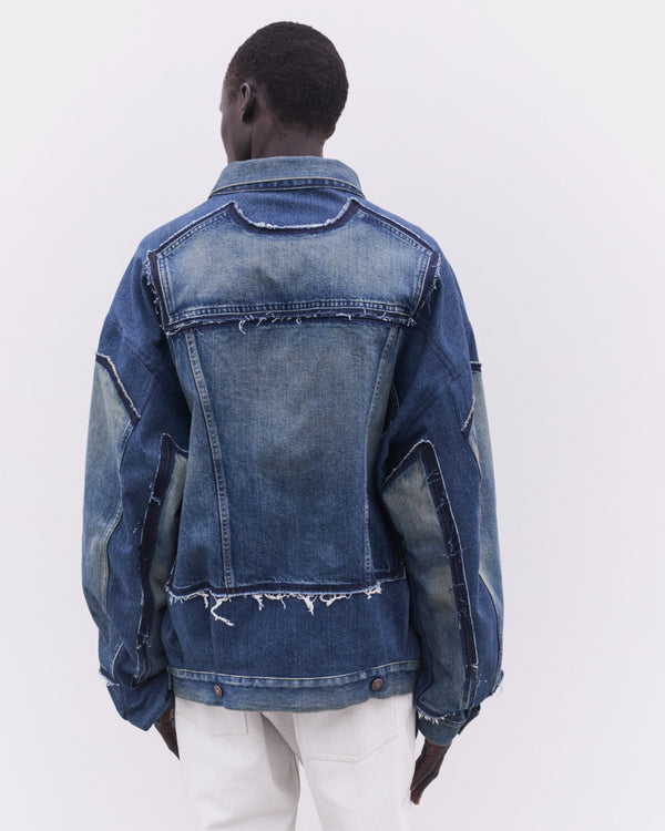 Junya Watanabe MAN - Levi's Men's Oversized Denim Jacket - (Indigo)