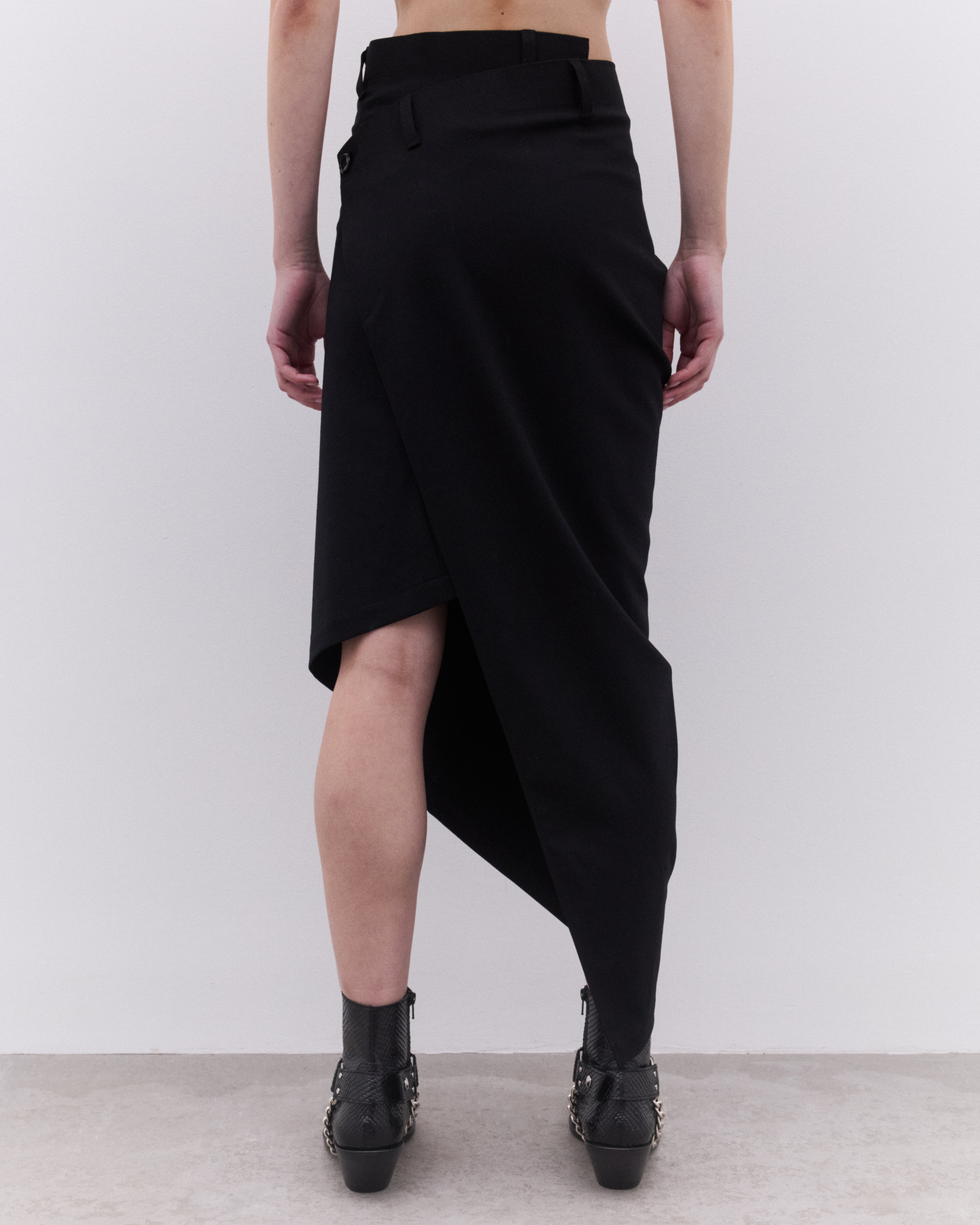 Junya Watanabe: Women's Wrap Skirt (Black) | Dover Street Market