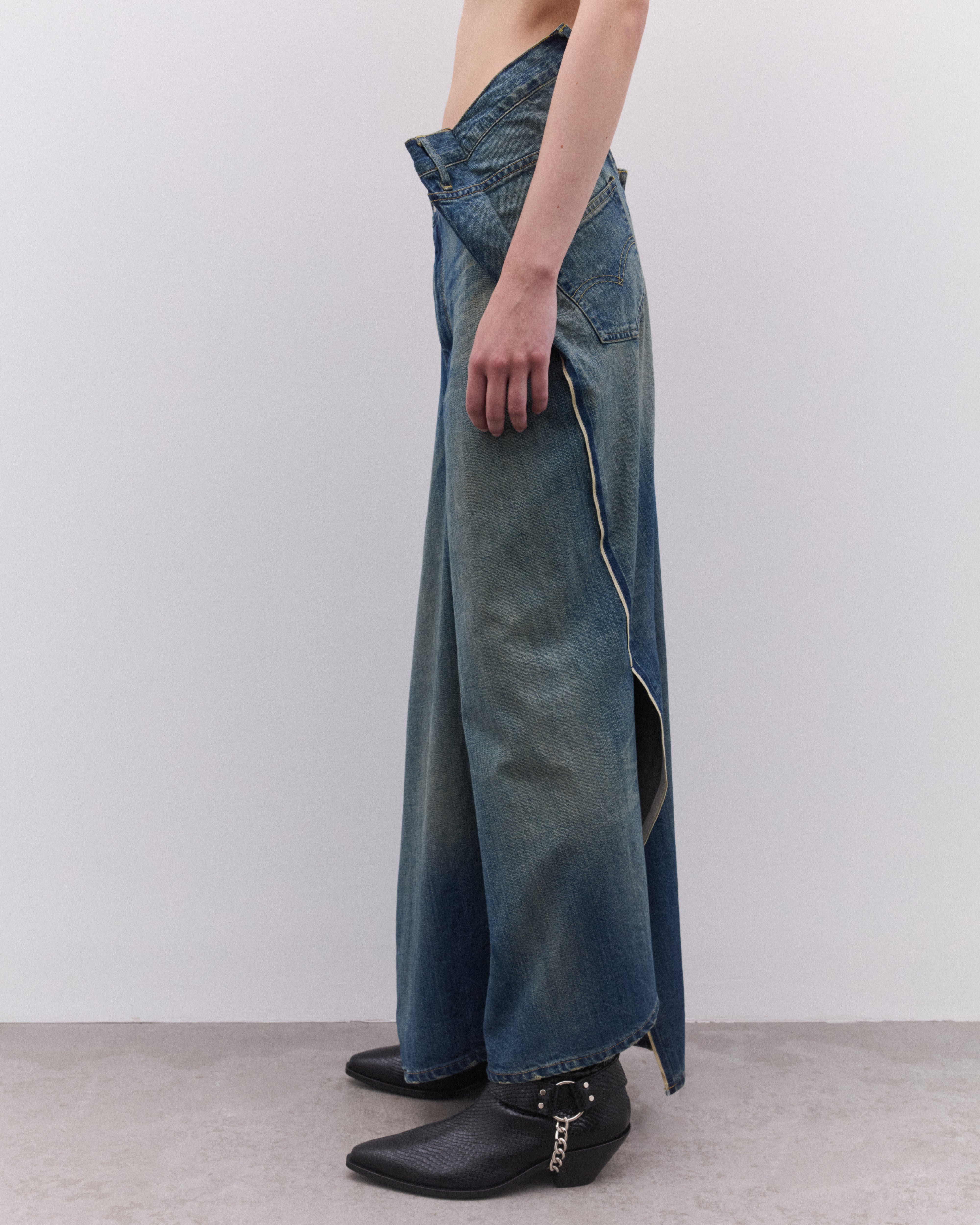 Junya Watanabe: Women's Levi's Asymmetric Wide Leg Jeans