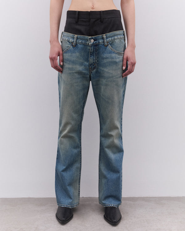 Junya Watanabe - Women’s Double Waistband Jeans - (Stone Wash)