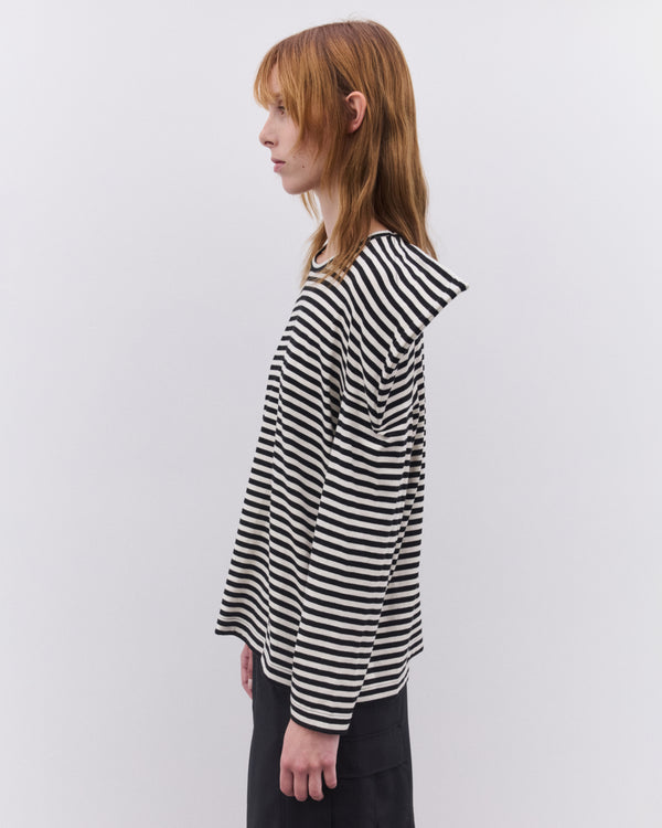 Junya Watanabe - Women’s Striped Long Sleeve T-Shirt - (Black/White)