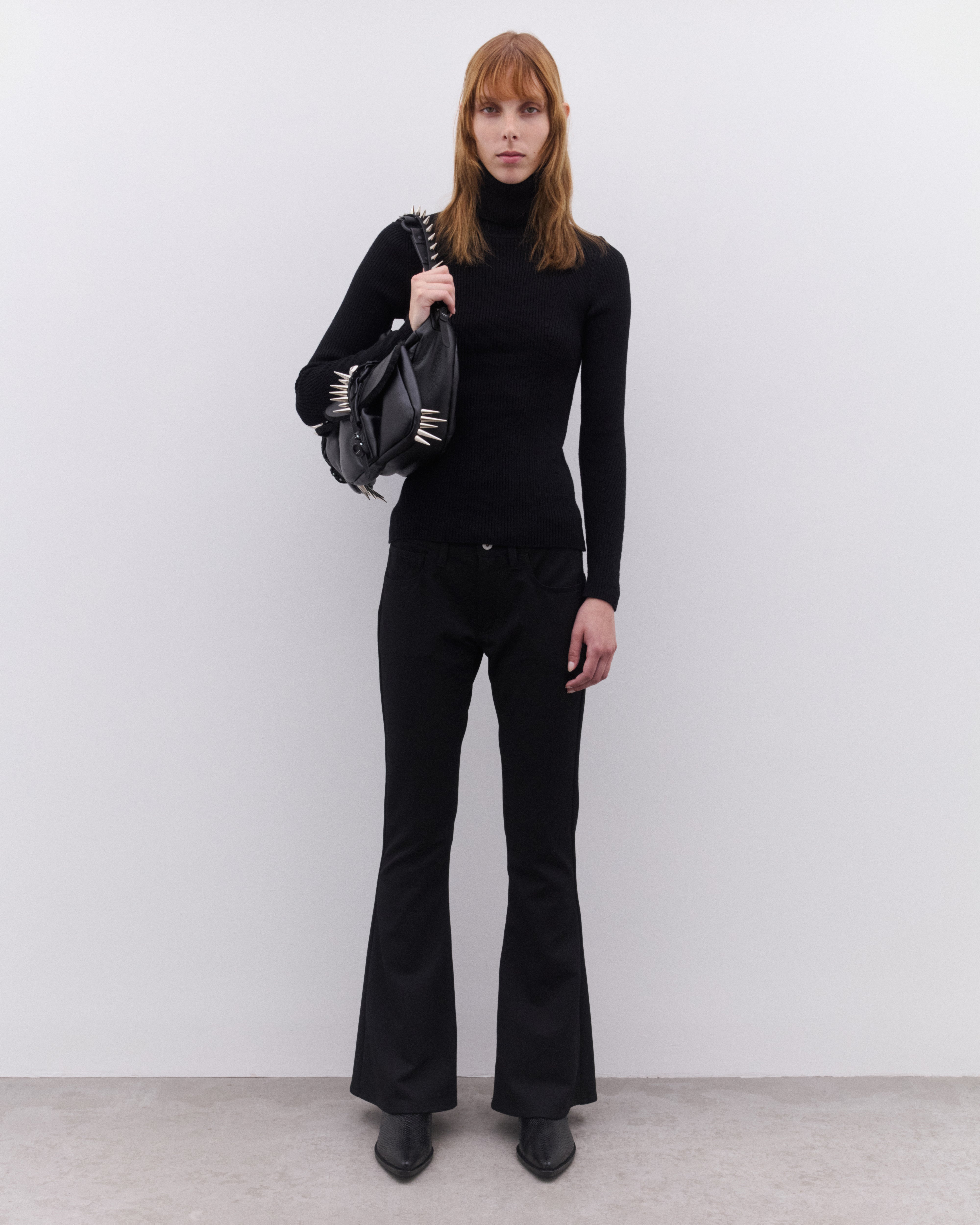 Junya Watanabe: Women's Flared Trousers (Black) | Dover Street