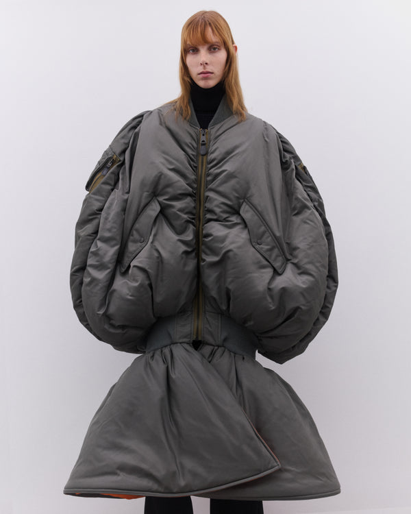 Junya Watanabe - Women’s Sleeveless Bomber Jacket - (Khaki)