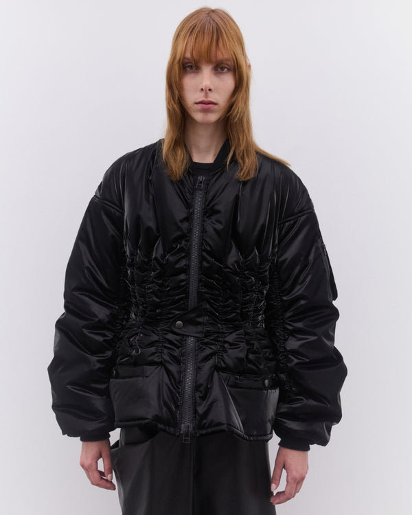 Junya Watanabe - Women’s Corseted Bomber Jacket - (Black)