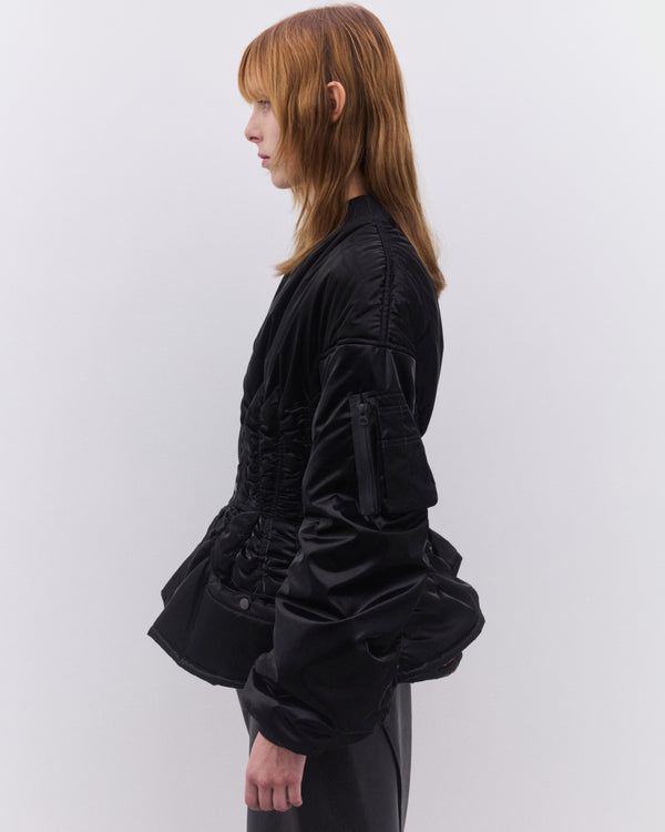 Junya Watanabe - Women’s Corseted Bomber Jacket - (Black)
