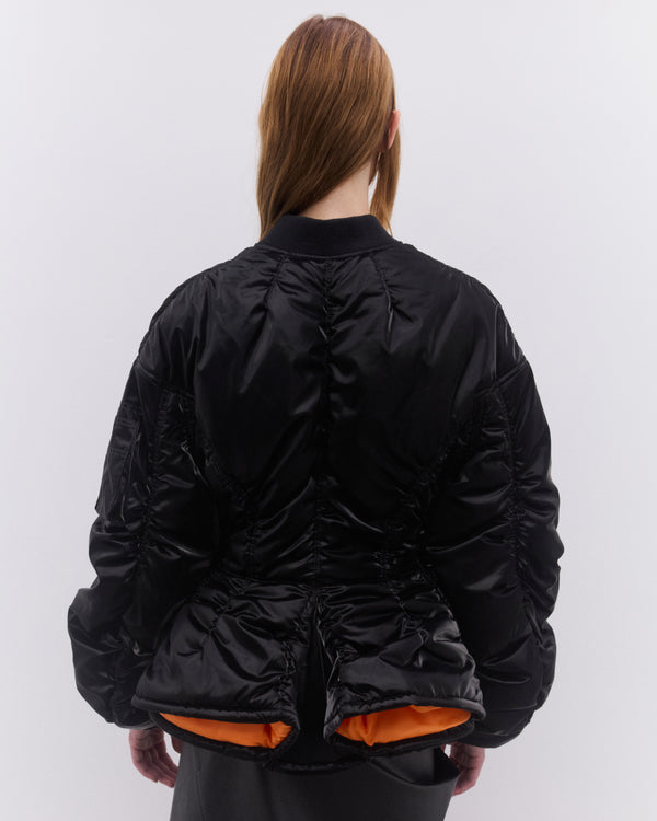 Junya Watanabe - Women’s Corseted Bomber Jacket - (Black)