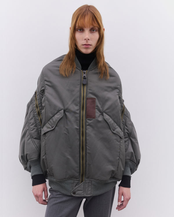 Junya Watanabe - Women’s Oversized Bomber Jacket - (Khaki)