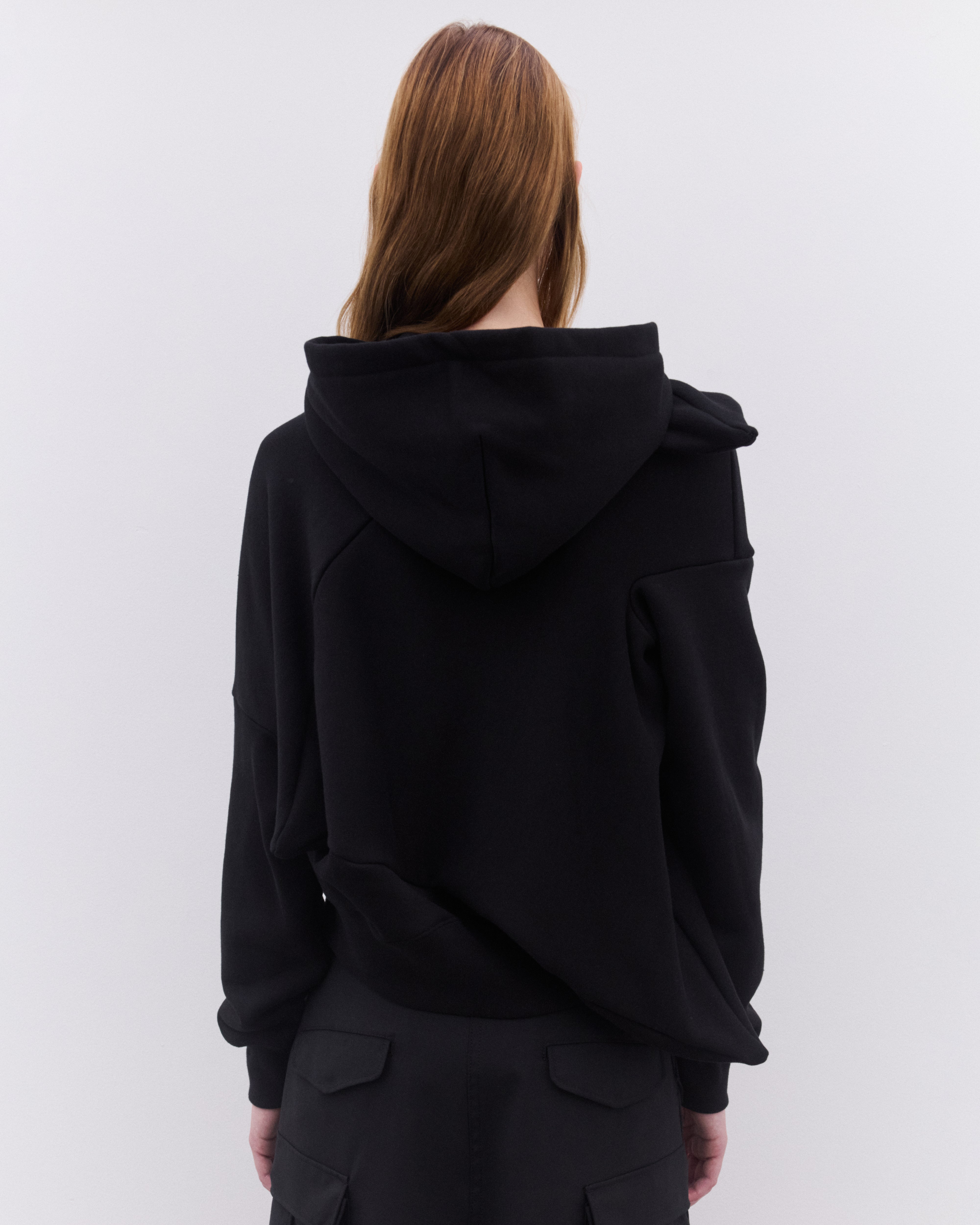 Junya Watanabe: Women's Twist Seam Hoodie (Black) | DSML E-SHOP