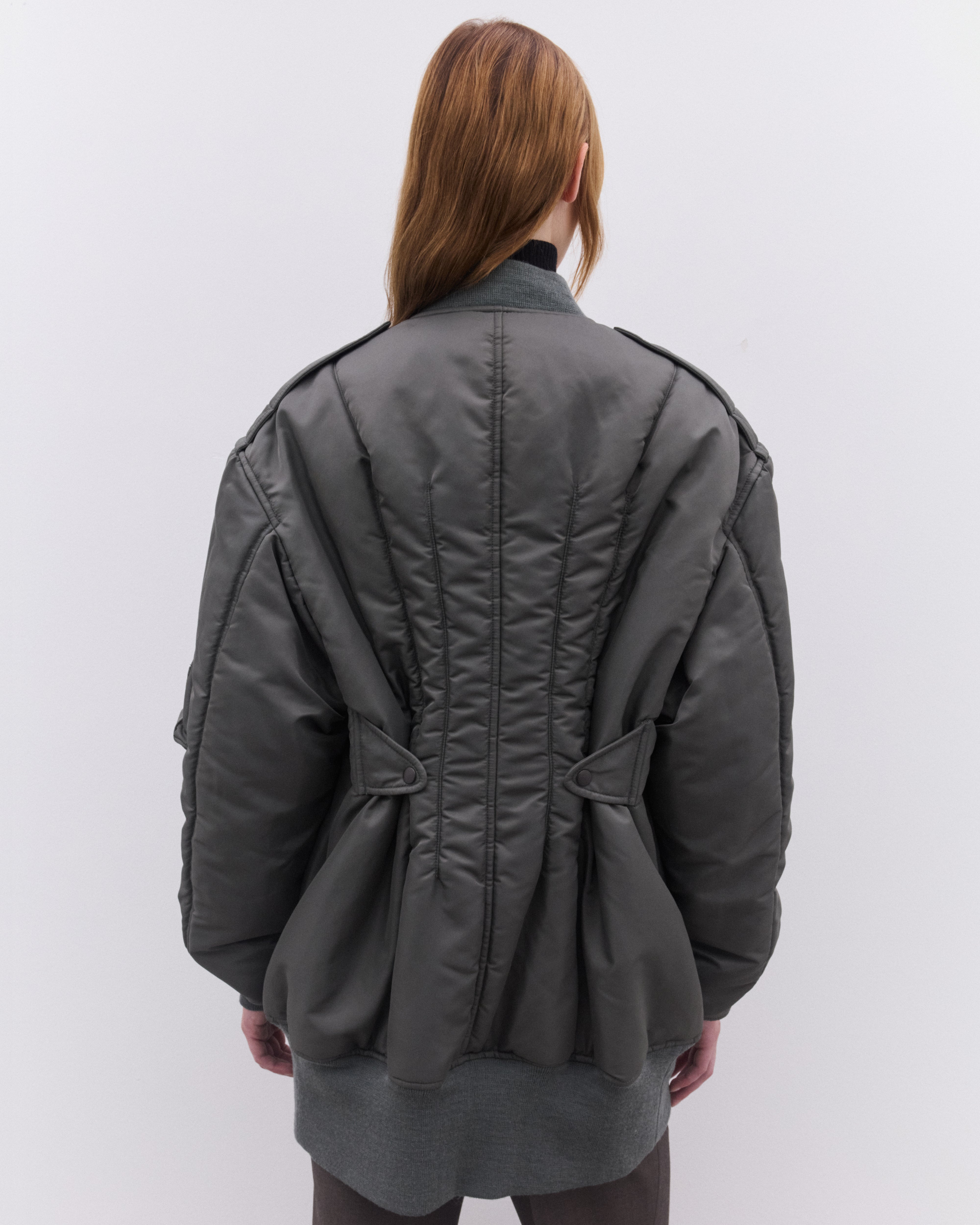 Junya Watanabe: Women's Long Line Bomber Jacket (Khakk