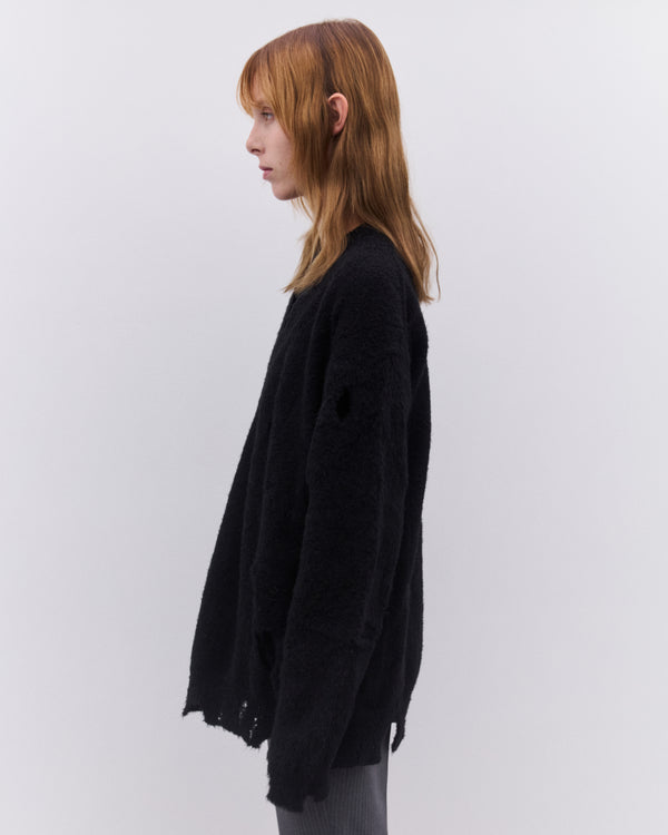 Junya Watanabe - Women’s Distressed Sweater - (Black)