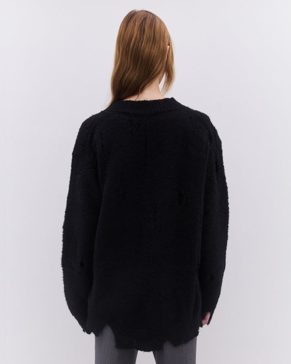 Junya Watanabe - Women’s Distressed Sweater - (Black)