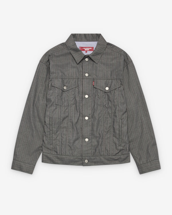 Junya Watanabe Man - Men's Levi's Type 2 Jacket - (Grey Stripe)
