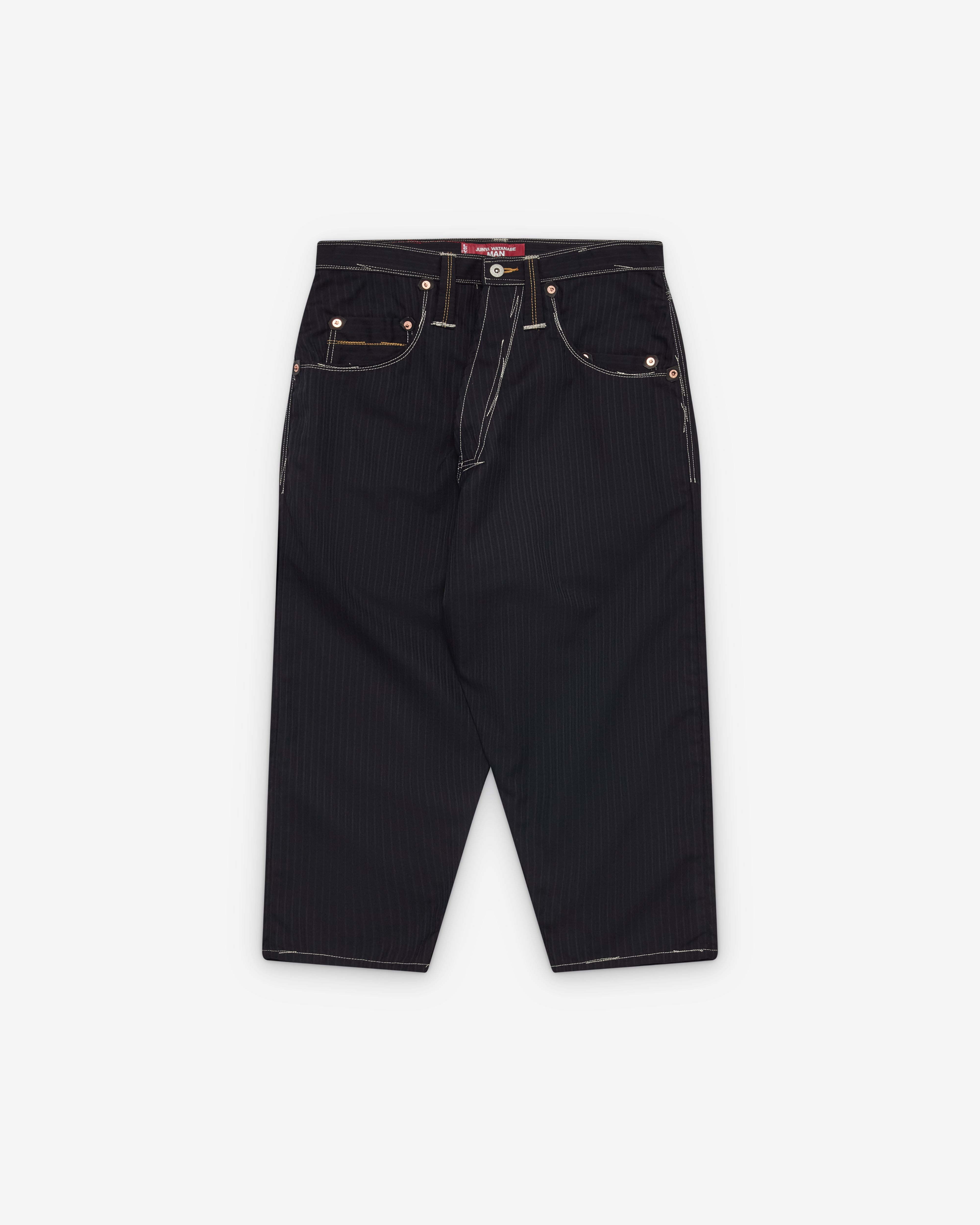 Junya Watanabe Man: Men's Levi's Cropped Trousers (Navy/Grey
