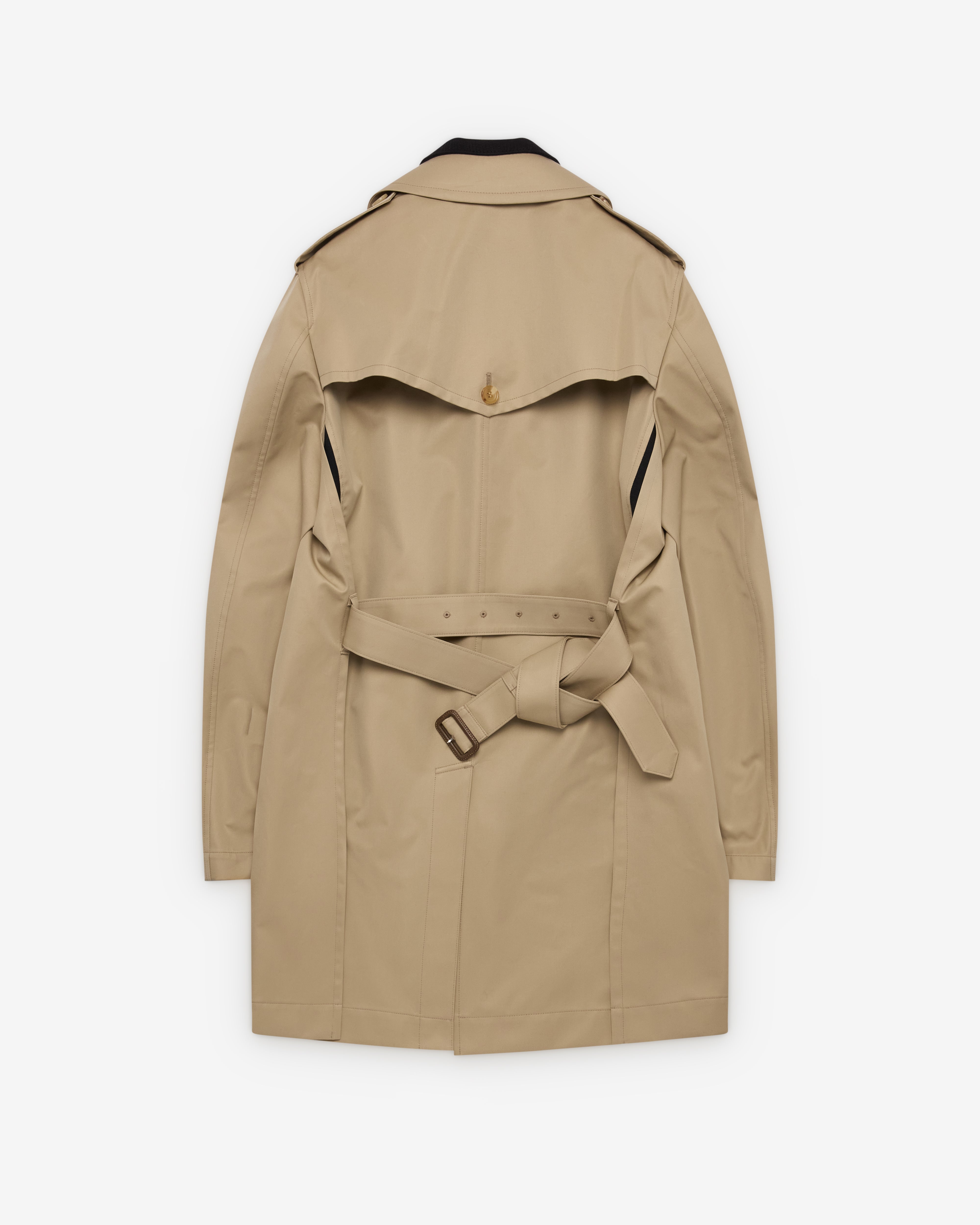 ジャケット・アウター Junya Watanabe AD2010 Layered Mods Coat Junya Watanabe Man: Men's Double Layered Coat (Beige/Dark Brown