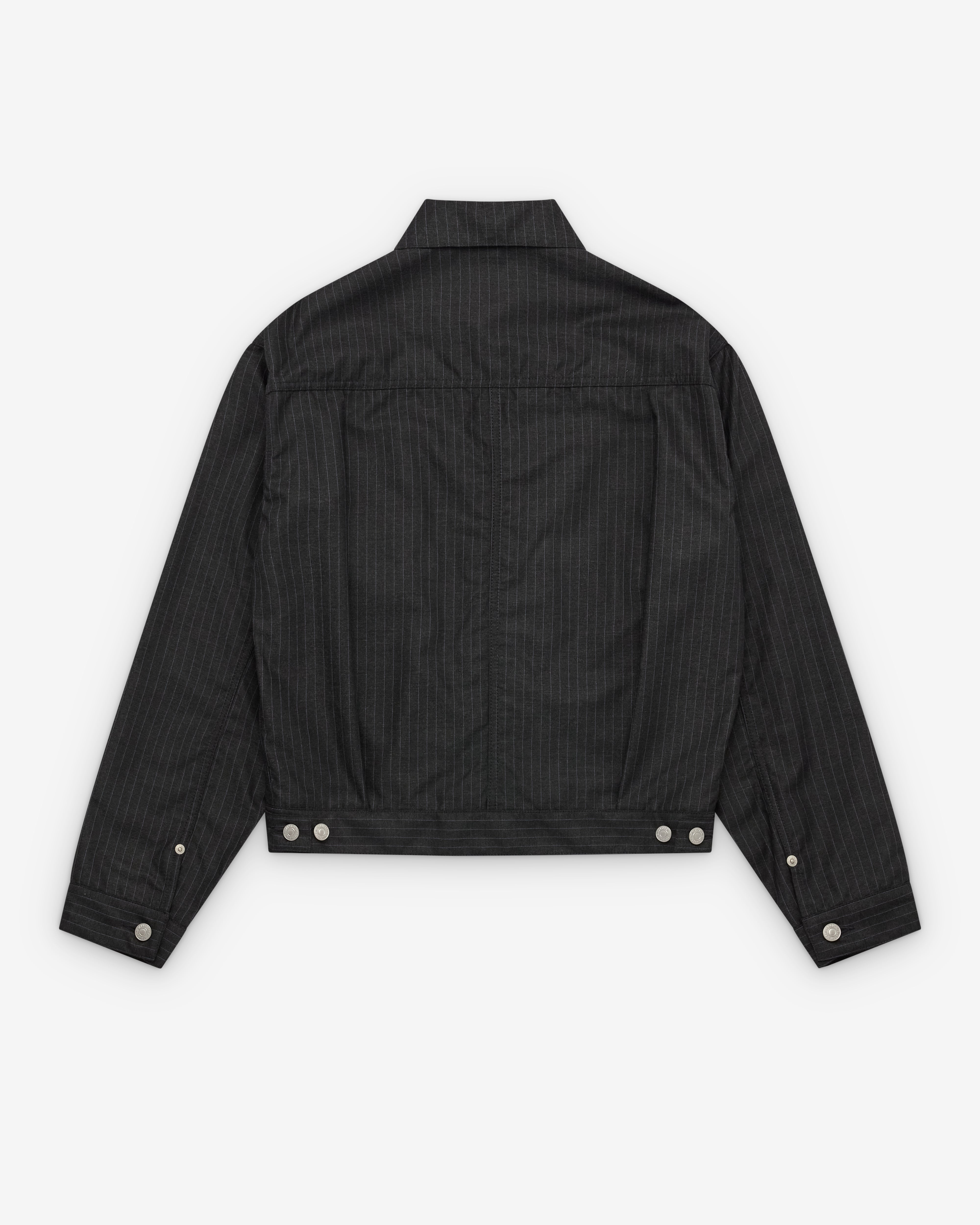 Junya Watanabe Man: Men's Levi's Type 2 Jacket (Black Pin Stripe