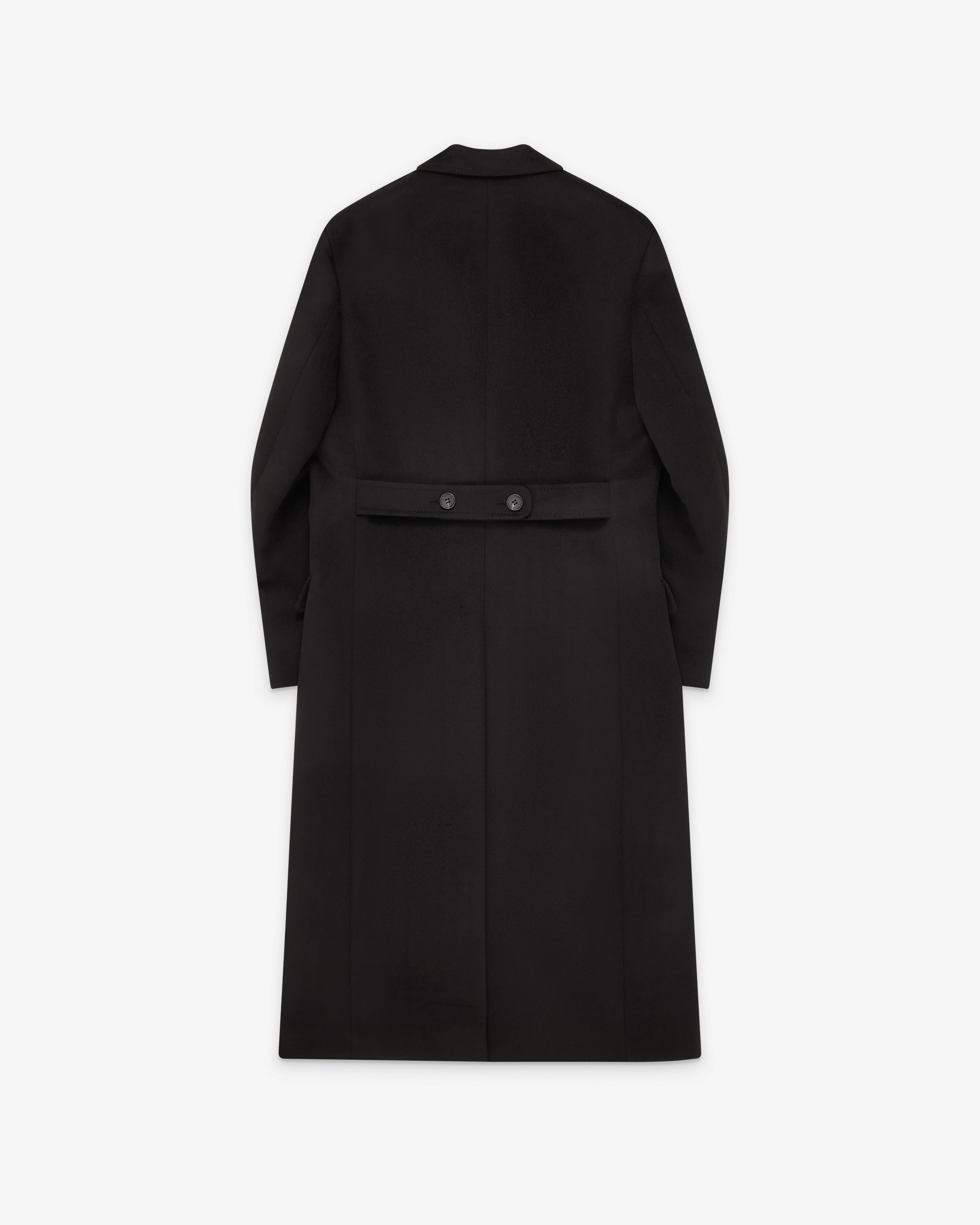 Junya Watanabe MAN: Men's Cashmere Overcoat (Black) | Dover Street