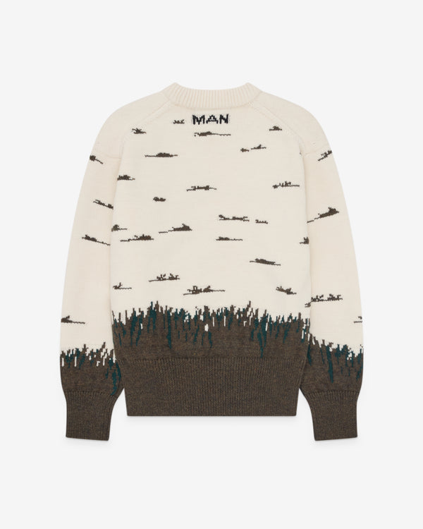 Junya Watanabe MAN - Men's Woodland Sweater - (Cream)