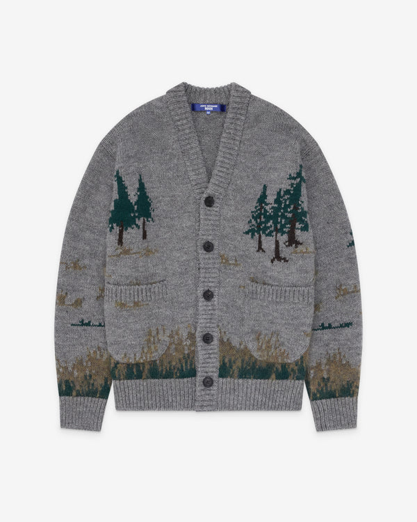 Junya Watanabe MAN - Men's Camping Cardigan - (Grey/Green)