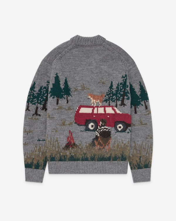 Junya Watanabe MAN - Men's Camping Cardigan - (Grey/Green)