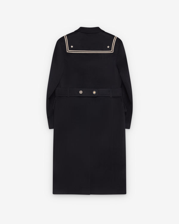 Junya Watanabe MAN - Men's Cashmere Star Overcoat - (Black)