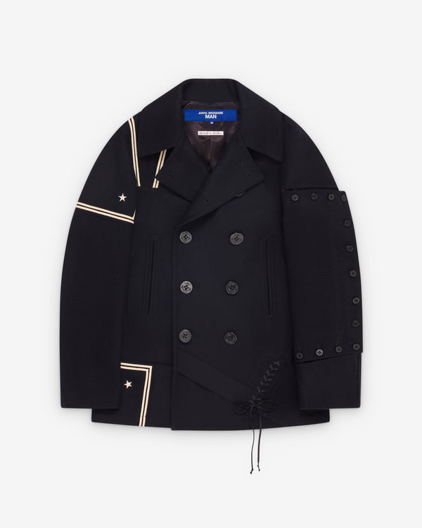 Junya Watanabe MAN - Men's Needles Double Breasted Sailor Coat - (Navy)