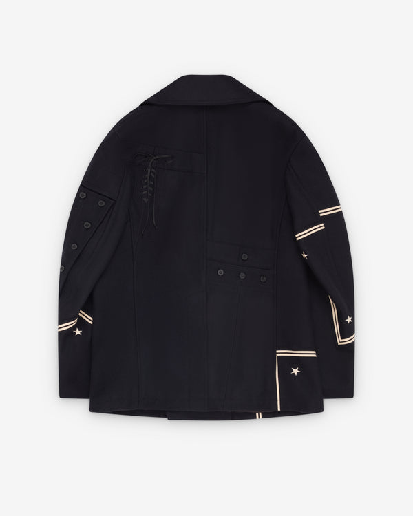 Junya Watanabe MAN - Men's Needles Double Breasted Sailor Coat - (Navy)