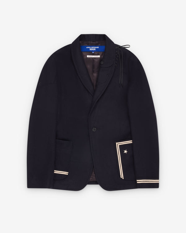 Junya Watanabe MAN - Men's Two Button Star Blazer - (Navy)