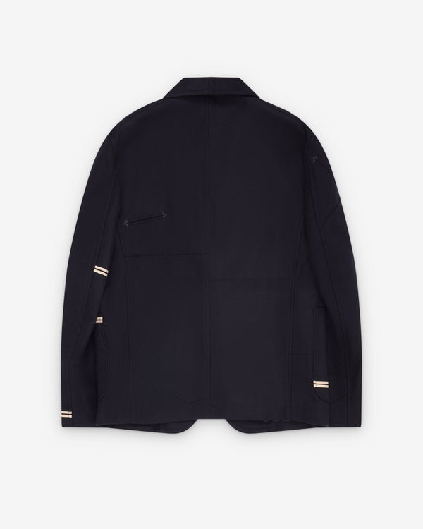 Junya Watanabe MAN - Men's Two Button Star Blazer - (Navy)