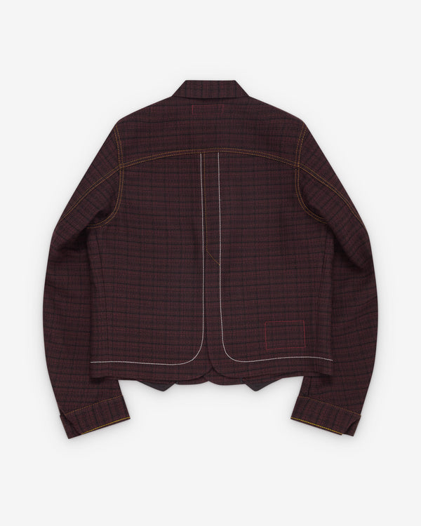 Junya Watanabe MAN - Men's Levi's Curved Jacket - (Red/Black)