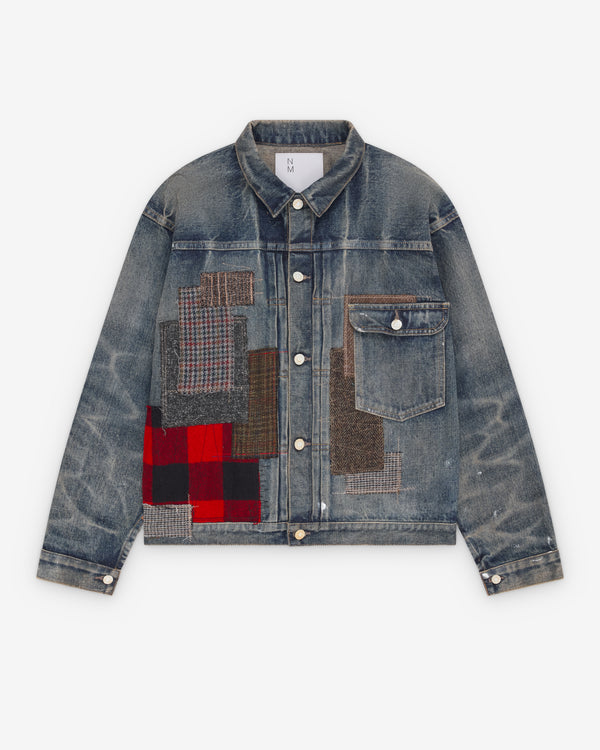 eYe Junya Watanabe MAN - Men's Patchwork Denim Jacket - (Washed Indigo)