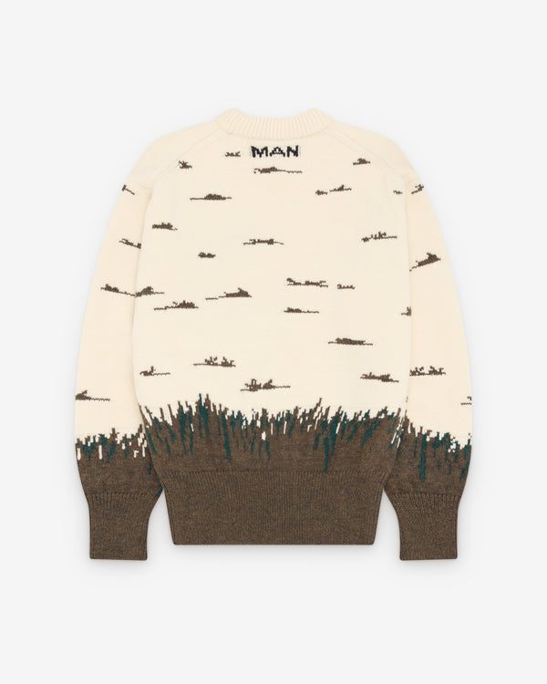Junya Watanabe MAN - Men's Woodland Sweater - (Cream)