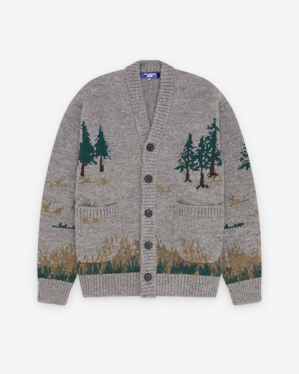 Junya Watanabe MAN - Men's Camping Cardigan - (Grey/Green)