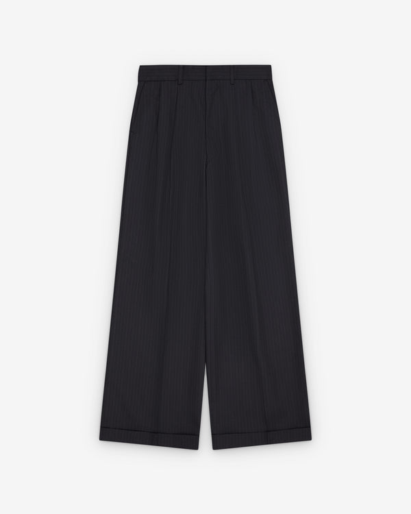 Junya Watanabe MAN - Men's Cuffed Pinstripe Trousers - (Navy/Stripe)