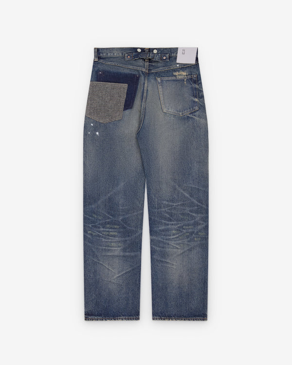 Junya Watanabe MAN - Men's Distressed Five Pocket Jeans - (Light Wash)