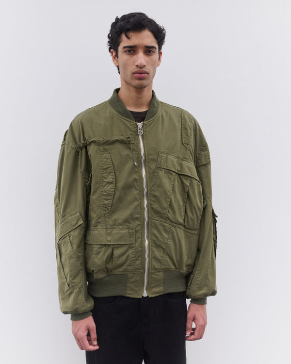 EYE Junya Watanabe Man - Men’s Rebuild By Needles Multi Pocket Bomber Jacket - (Khaki)