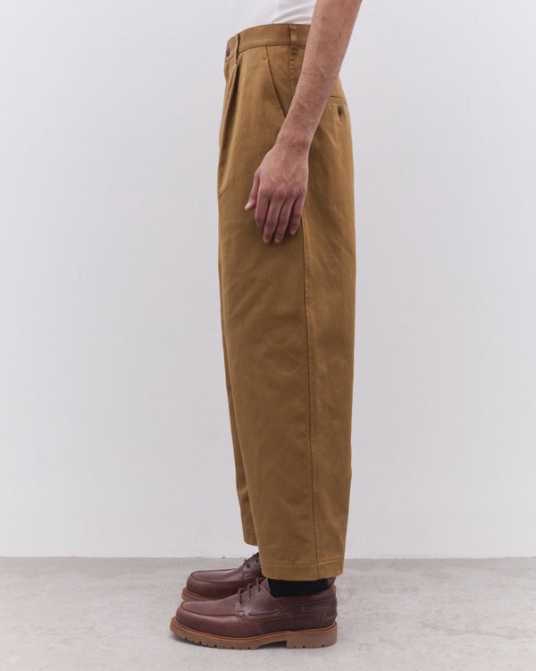 Junya Watanabe Man - Men’s Pleated Wide Leg Trousers - (Stone)