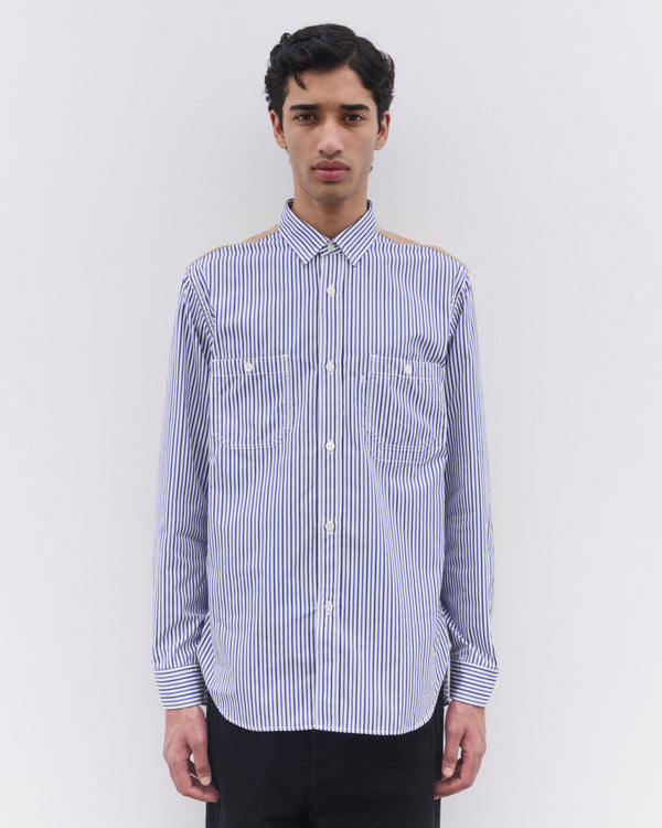Junya Watanabe Man - Men’s Pinstripe And Check Shirt - (Multi)