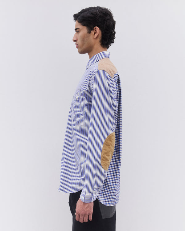 Junya Watanabe Man - Men’s Pinstripe And Check Shirt - (Multi)