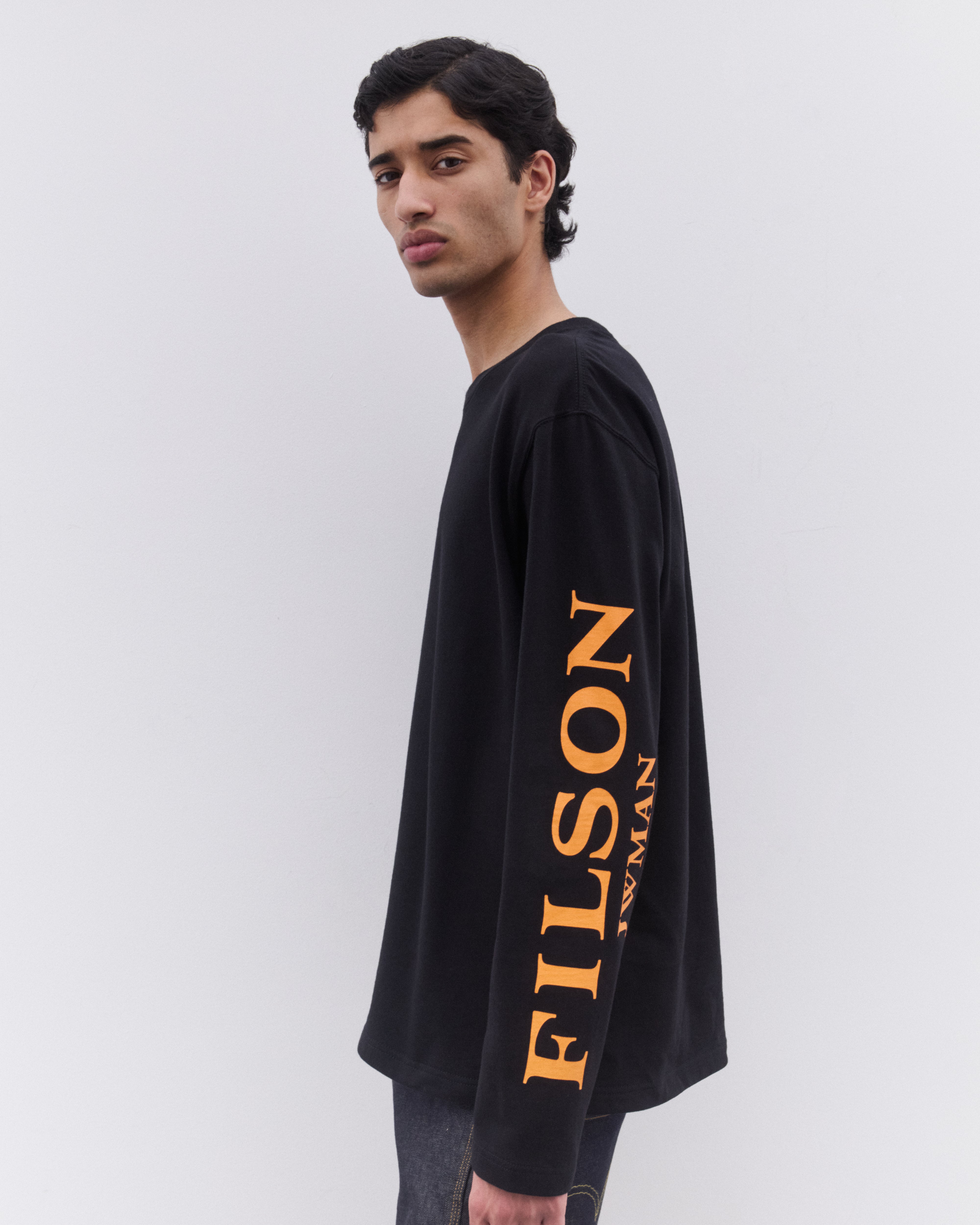 Junya Watanabe Man: Men's Filson Long Sleeve T-Shirt (Black