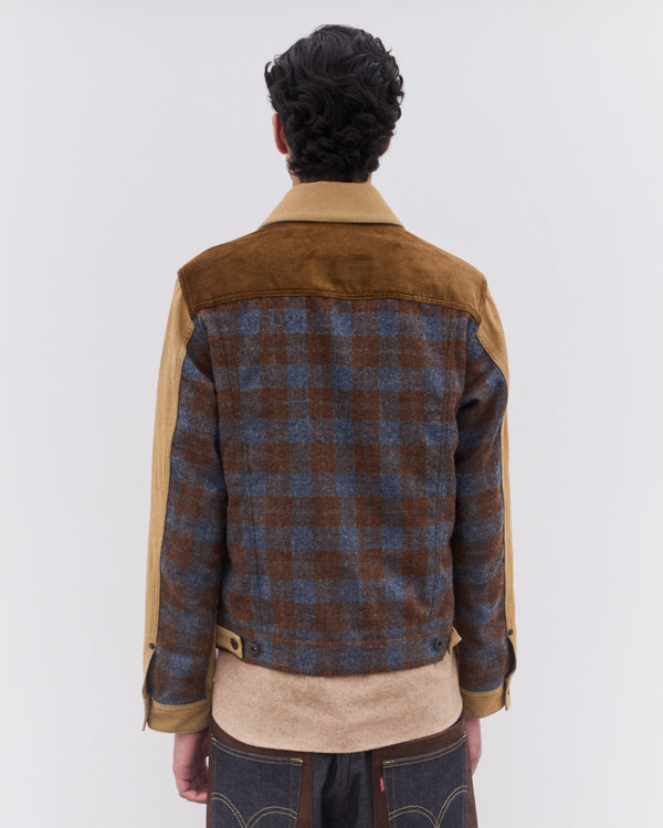 Junya Watanabe Man - Men’s Panelled Trucker Jacket - (Sand)
