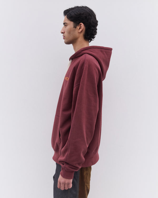 Junya Watanabe Man - Men’s Filson Hooded Sweatshirt - (Burgundy)