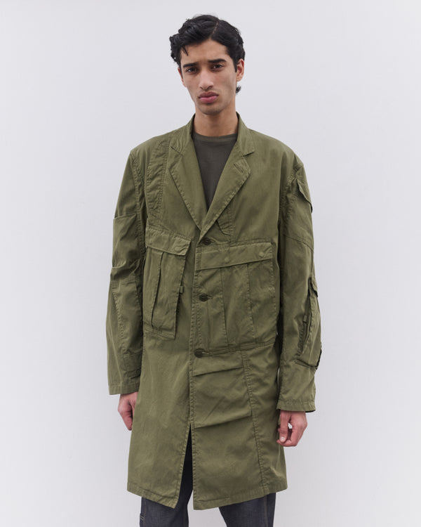 eYe Junya Watanabe Man - Men’s Rebuild By Needles Multi Pocket Duster Coat - (Khaki)