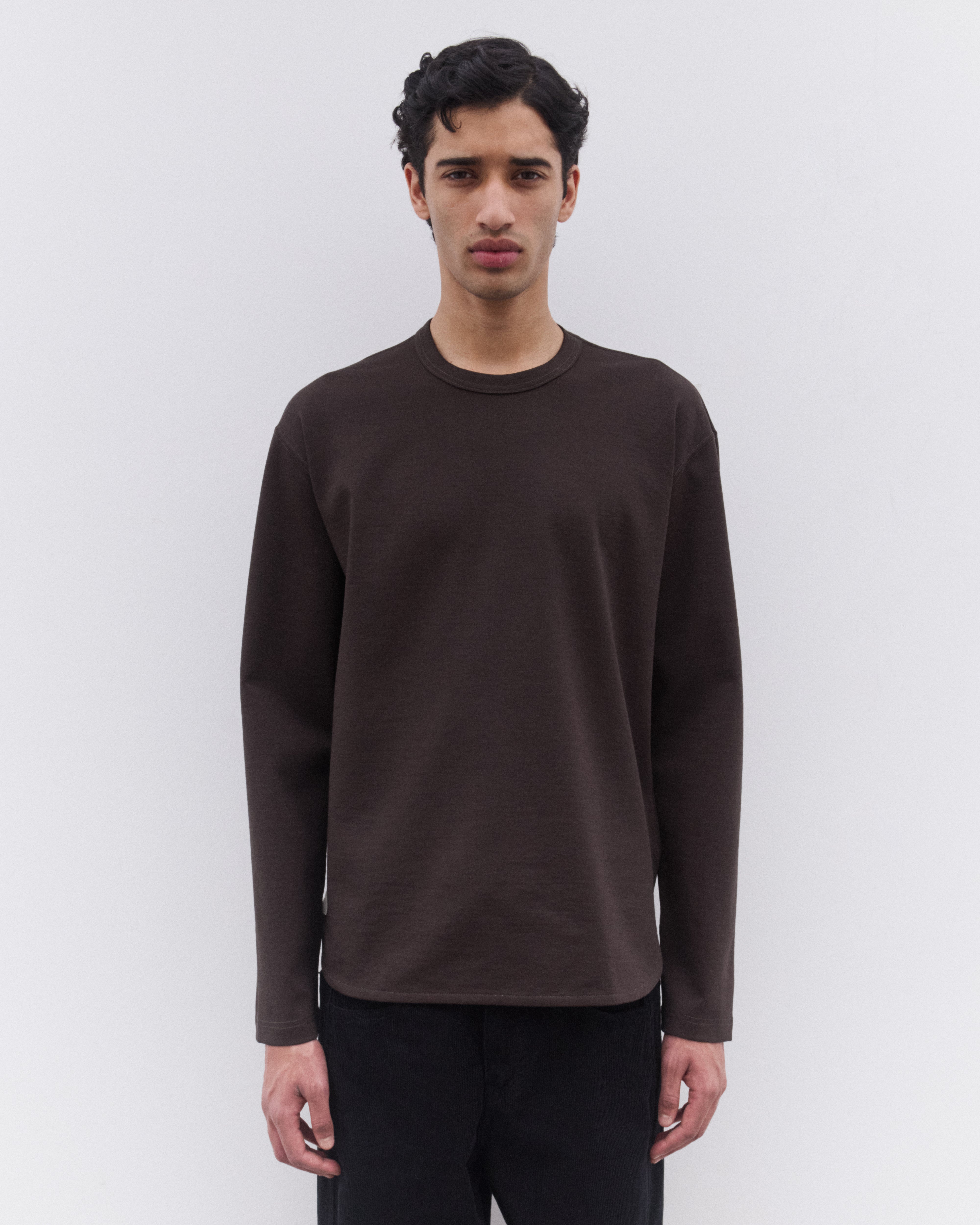 Junya Watanabe Man: Men's Wool Blend Long Sleeve T-Shirt