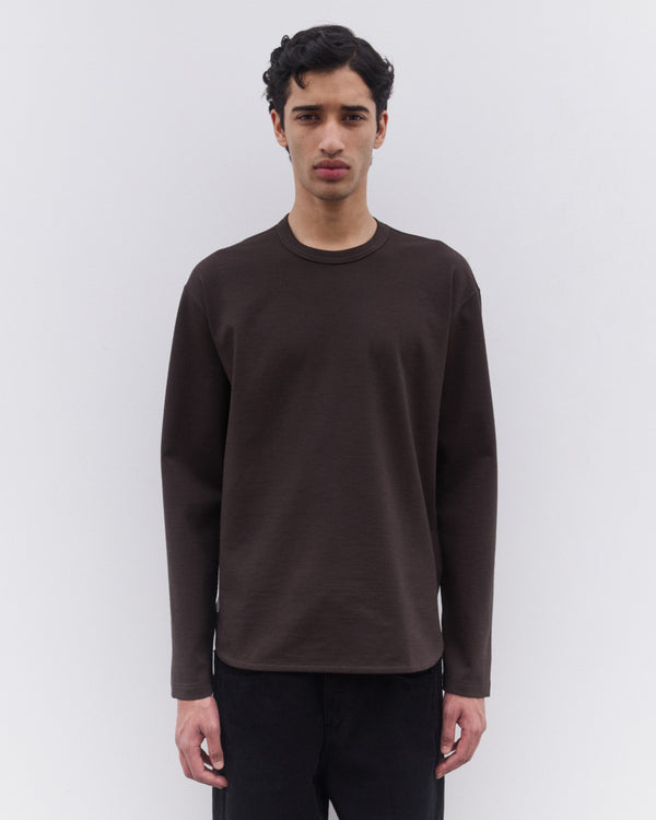 Junya Watanabe Man - Men’s Wool Blend Long Sleeve T-Shirt - (Brown)