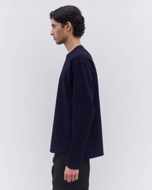Junya Watanabe Man - Men’s Wool Blend Long Sleeve T-Shirt - (Navy)