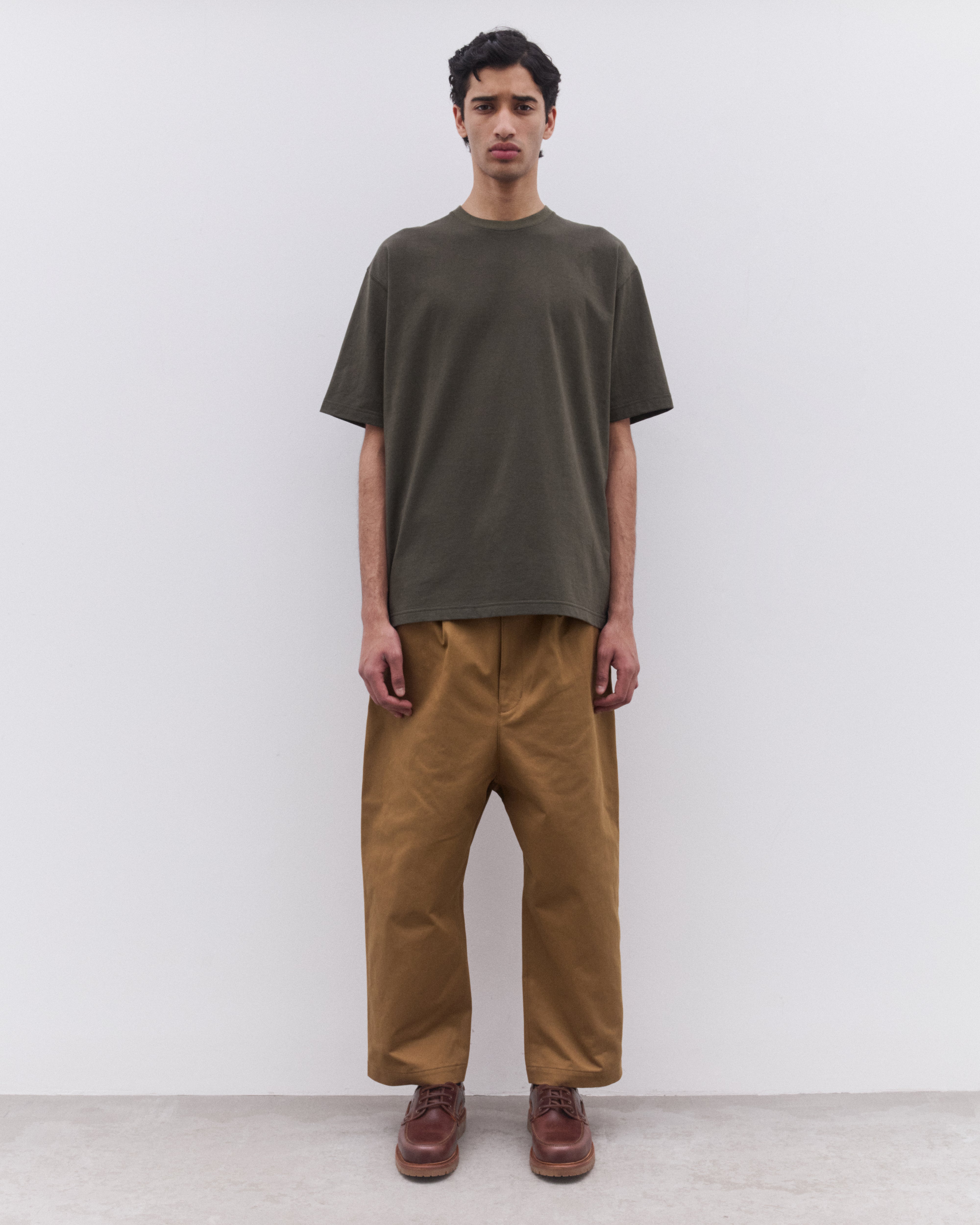 Junya Watanabe Man: Men's Short Sleeve T-Shirt (Khaki) | Dover
