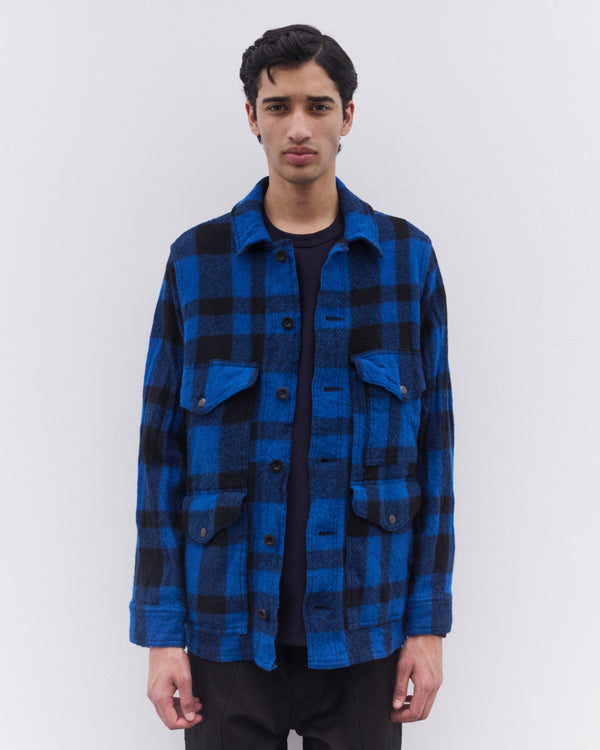 Junya Watanabe Man - Men’s Filson Check Jacket - (Blue/Black)