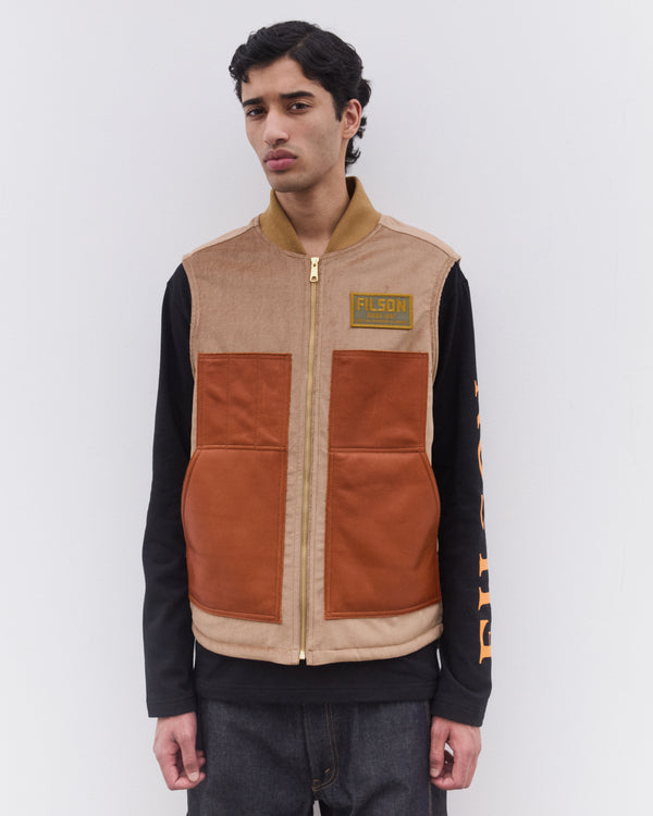 Junya Watanabe Man - Men’s Filson Shearling Lined Vest - (Beige)