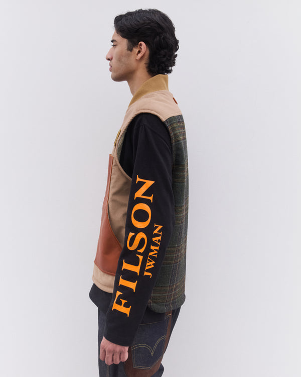 Junya Watanabe Man - Men’s Filson Shearling Lined Vest - (Beige)